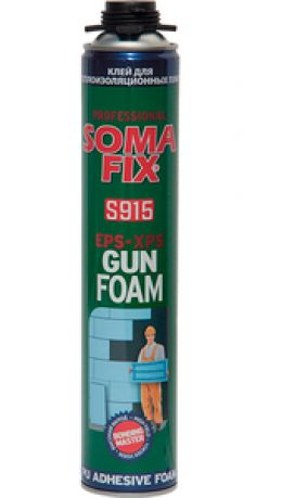 Пена-клей монтажная SOMA FIX Profit проф. для теплоизоляционных плит 750 мл - Фото №1