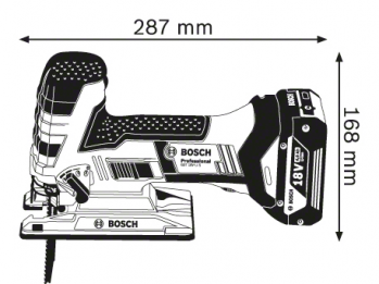 Аккумуляторная лобзиковая пила BOSCH GST 18 V-LI S (06015A5100) - Фото №5