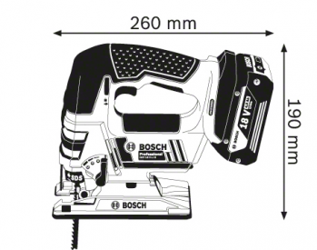 Аккумуляторная лобзиковая пила BOSCH GST 18 V-LI B (06015A6100) - Фото №5