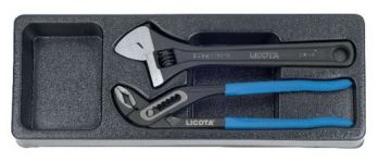 Набор переставные клещи и разводной ключ LICOTA ACK-384012 - Фото №1