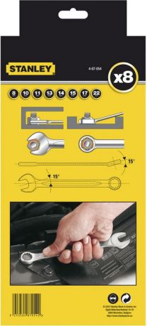 Набор ключей гаечных комбинированных STANLEY 4-87-054 - Фото №2