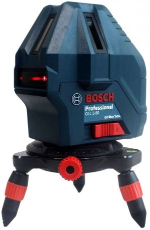 Лазерный нивелир BOSCH GLL 5-50 + мини штатив (0601063N00) - Фото №1