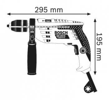Ударная дрель BOSCH GSB 1600 RE БЗП (0601218121) - Фото №5