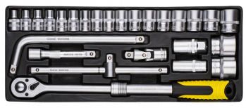 Набор насадок торцевых MASTER TOOL CrV 26 шт. (78-4126) - Фото №2