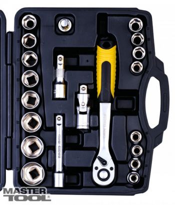 Набір ключів та насадок торцевих MASTER TOOL CrV 21 шт.(78-4021) - Фото №1