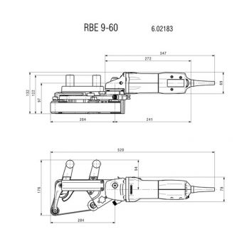 Шлифователь для труб METABO RBE 9-60 (602183510) - Фото №6