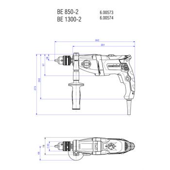 Дрель METABO BE 850-2 (600573810) - Фото №5