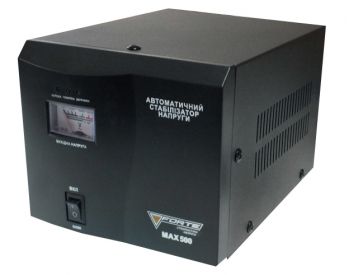 Стабілізатор релейний FORTE MAX-500VA (63633) - Фото №1