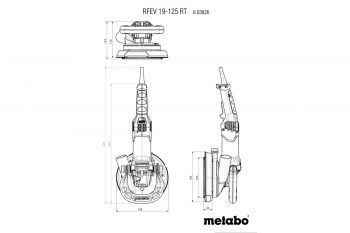 Шлифовальная машина по штукатурке METABO RFEV 19-125 (603826710) - Фото №5