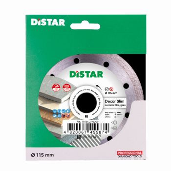Круг алмазный DISTAR DECOR SLIM 1A1R 5D 115x1,2x8x22,23  (11115427009) - Фото №2