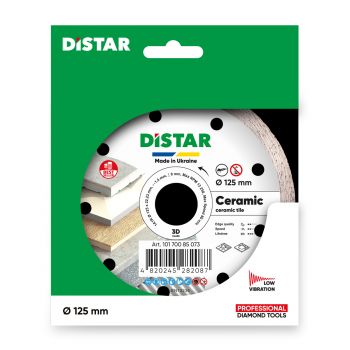 Коло алмазне Distar 1A1R CERAMIC 125x1,4x8x22,23 (10170085073) - Фото №4