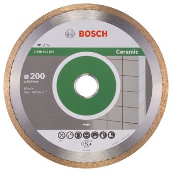 Алмазный диск BOSCH Professional for Ceramic 200х25,4 (2608602537) - Фото №1