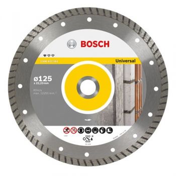 Алмазный диск BOSCH Professional for Universal Turbo 125х22,23 (2608602394) - Фото №1