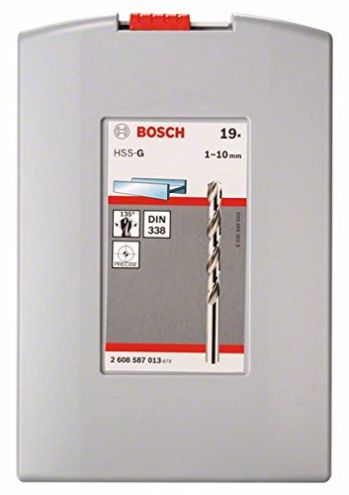 Набор сверл по металлу BOSCH ProBox HSS-G 135° 1-10 мм, 19 шт. (2608587013) - Фото №2