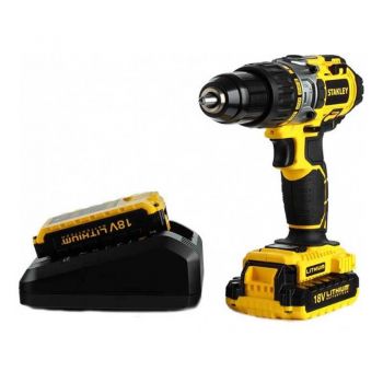 Аккумуляторная ударная дрель-шуруповерт STANLEY STDC18LHBK - Фото №3