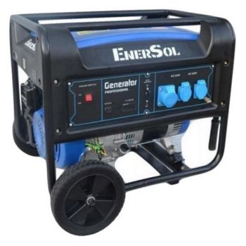 Бензиновый однофазный генератор мощностью 7 кВА EnerSol SG-7(B) - Фото №1