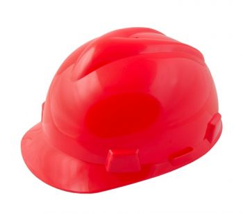 Каска строительная MASTER TOOL "V" красная (81-1007) - Фото №1