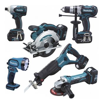 Набор аккумуляторных инструментов MAKITA LXT600 - Фото №2