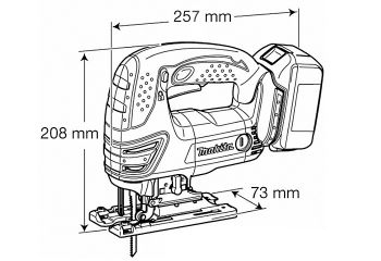 Аккумуляторный лобзик MAKITA BJV180RFE - Фото №2