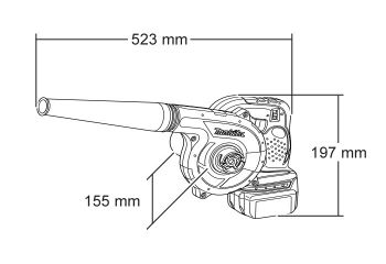 Аккумуляторная воздуходувка MAKITA BUB182Z - Фото №2