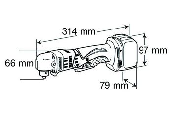 Аккумуляторная угловая дрель MAKITA BDA340Z - Фото №2
