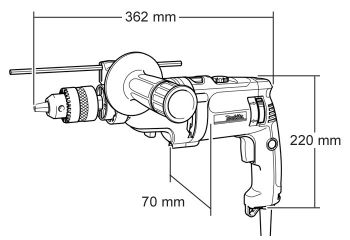 Ударний дриль MAKITA HP2071 - Фото №2