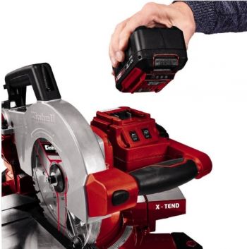 Торцовочная пила аккумуляторная Einhell TE-MS 18/210 Li Kit (20305326) - Фото №3