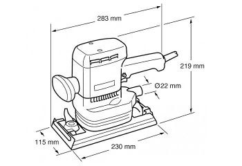 Вибрационная шлифмашина MAKITA 9046 - Фото №2