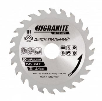 Диск пильный для УШМ GRANITE 230*22,2*40Т (5-23-040) - Фото №1