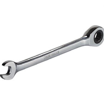 Ключ комбинированный с трещоткой CRV 22мм MIOL (51-622) - Фото №1