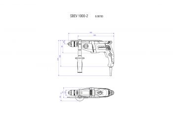 Ударная дрель Metabo SBEV 1000-2 ЗВП в картоне (600783000) - Фото №3