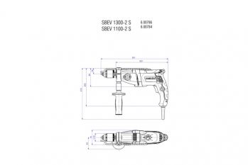 Ударний дриль Metabo SBEV 1100-2 S (600784500) - Фото №6