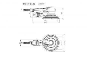 Эксцентриковая шлифмашина Metabo SXE 150-2.5 BL (615025000) - Фото №5