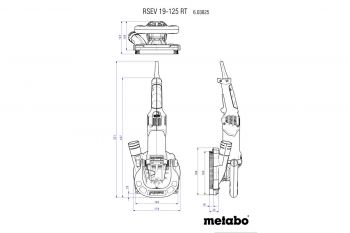 Шлифователь бетона Metabo RSEV 19-125 RT Concrete (603825710) - Фото №4