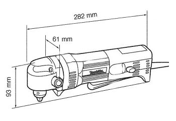 Кутовий дриль MAKITA DA3011F - Фото №2