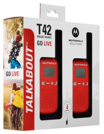 Комплект раций MOTOROLA TALKABOUT T42 RED TWIN PACK (Гр8219) - Фото №2