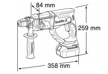 Аккумуляторный перфоратор MAKITA BHR202Z - Фото №2