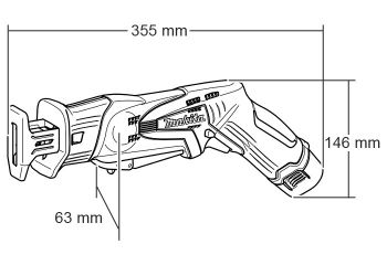Акумуляторна ножівка MAKITA JR100DWE - Фото №2