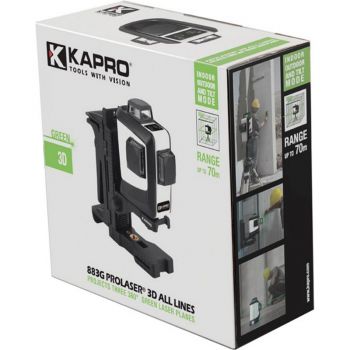 Лазерный нивелир Kapro 3D Зелений (883G) - Фото №6