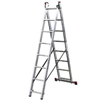 Лестница двухэлементная KRAUSE Corda (2x8) (030283) - Фото №1