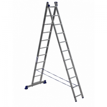 Лестница-стремянка двухсекционная KRAUSE Corda (2x11) (030221) - Фото №1