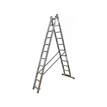 Лестница-стремянка двухсекционная KRAUSE Corda (2x11) (030221) - Фото №2