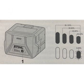 Аккумуляторная батарея STIHL AK 20 (45204006518) - Фото №2