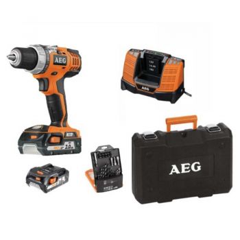 Аккумуляторная дрель-шуруповерт AEG BS18C2LI-202C SET (4935464818) - Фото №3