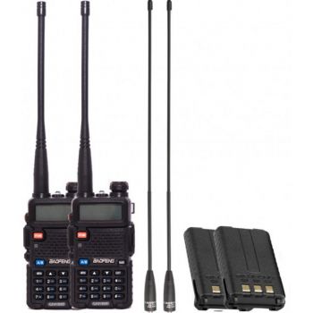 Комплект раций для туризма Baofeng UV-5R Tourism Black - Фото №1
