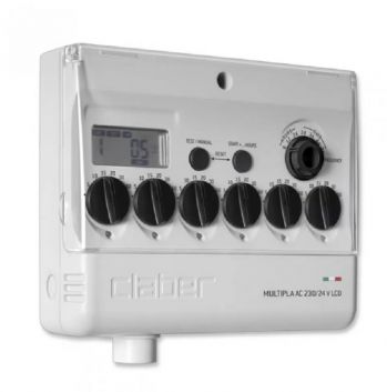 Таймер подачи воды Claber Multipla AC 220/24 V LCD (81909) - Фото №1