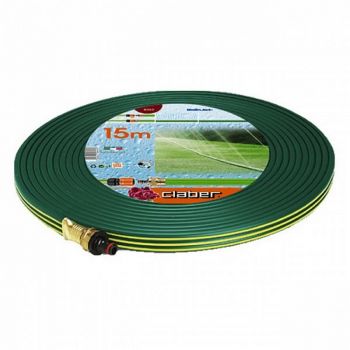 Шланг перфорированный для капельного полива Claber 3/4" 15 м тройной Зеленый (82091) - Фото №1