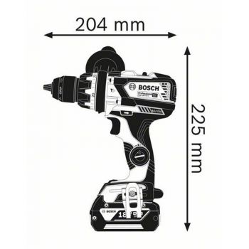 Аккумуляторная ударная дрель-шуруповерт Bosch GSB 18V-85 C каркас, L-Boxx (06019G0302) - Фото №5