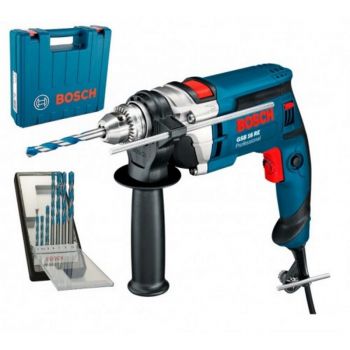Дрель ударная Bosch GSB 16 RE БЗП + набор сверл Robust Line CYL-9 MultiConstruction 7 шт. (0615990L2N) - Фото №1