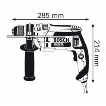 Дрель ударная Bosch GSB 16 RE БЗП + набор сверл Robust Line CYL-9 MultiConstruction 7 шт. (0615990L2N) - Фото №2